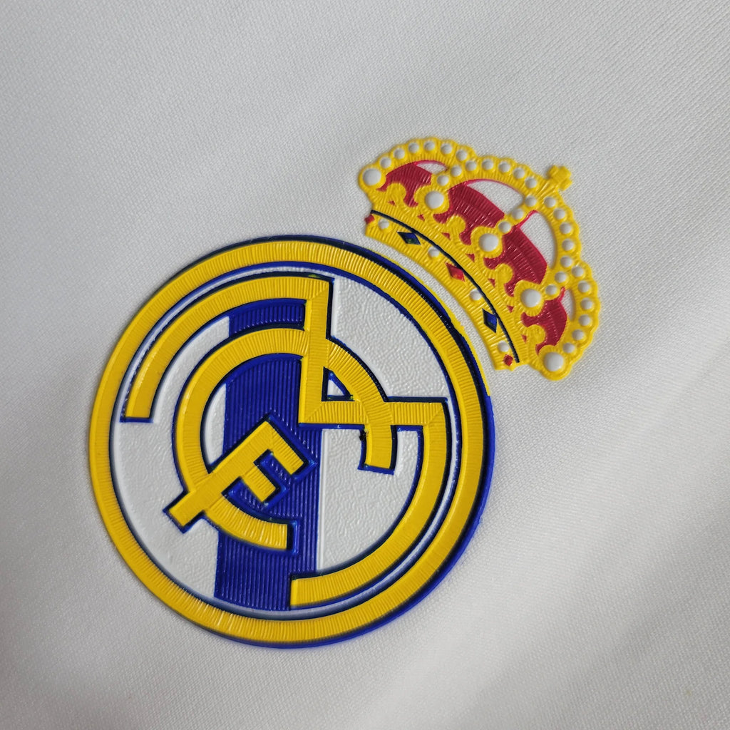 2011/12 Real Madrid Retro Home White Jersey UCL Patch Personalized