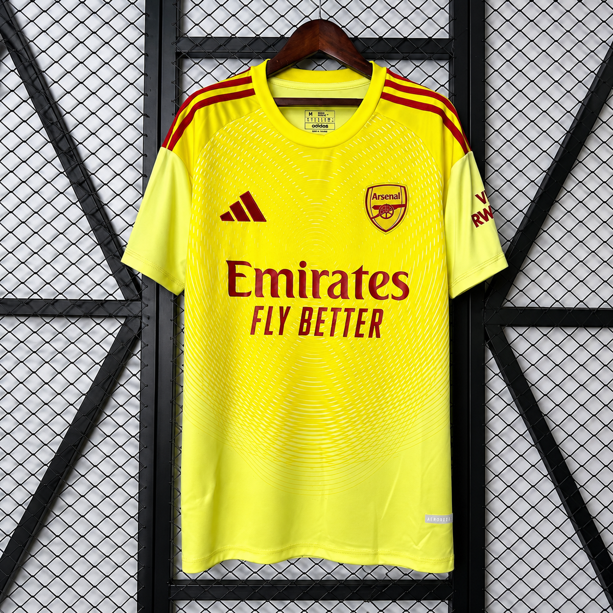 Arsenal FC 2025-2026 Goalkeeper Jersey | Custom Name & Number Men's Fan Shirt - Short Sleeve Tiro Edition with Optional UCL or Premier League Patches