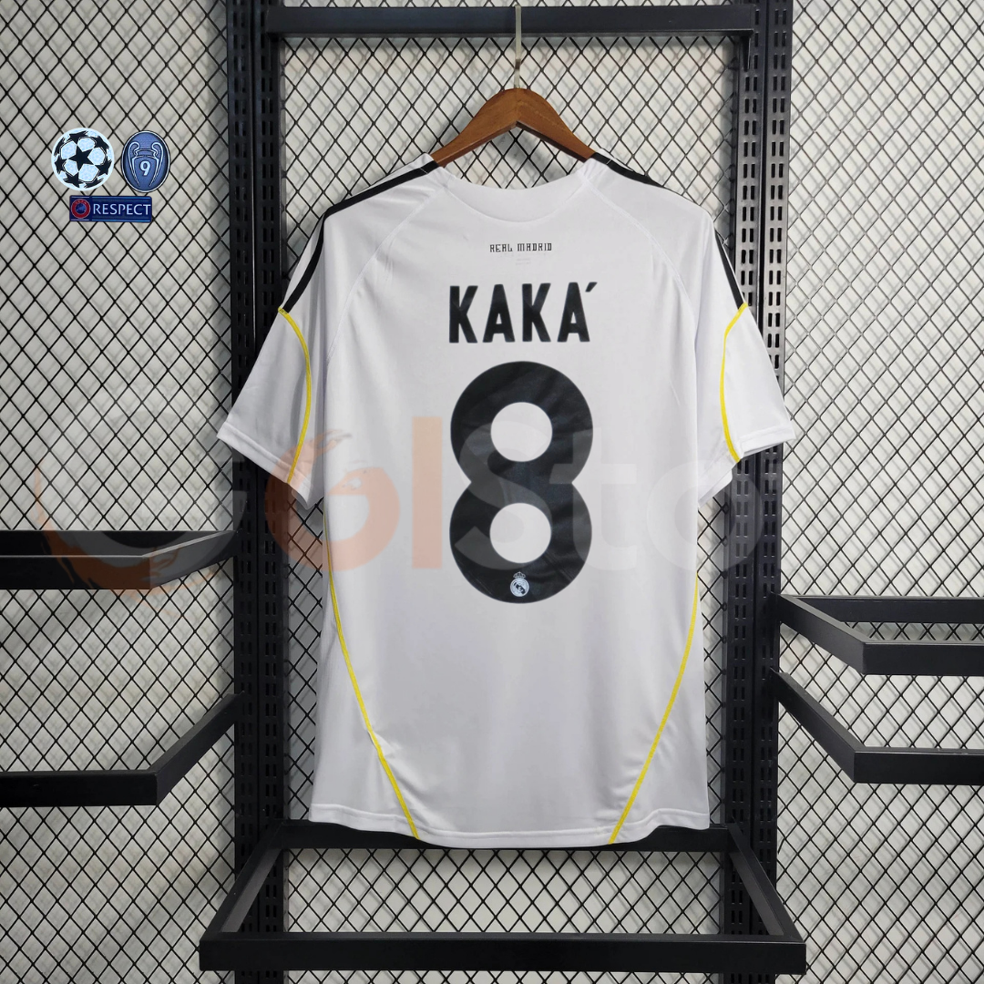 2009/10 Real Madrid Retro Home Jersey #8 Kaka UCL Personalized