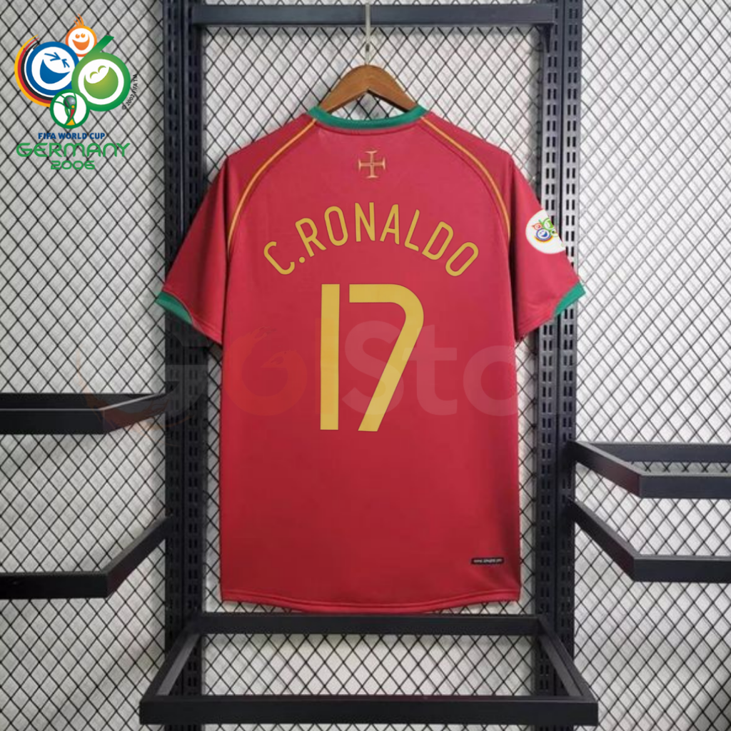 Portugal 2006 Retro Home Jersey – C. Ronaldo #17