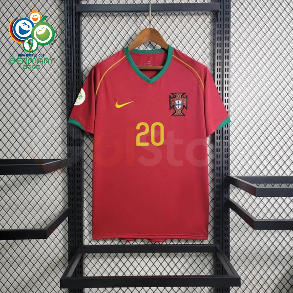 Portugal 2006 Retro Home Jersey – Deco #20