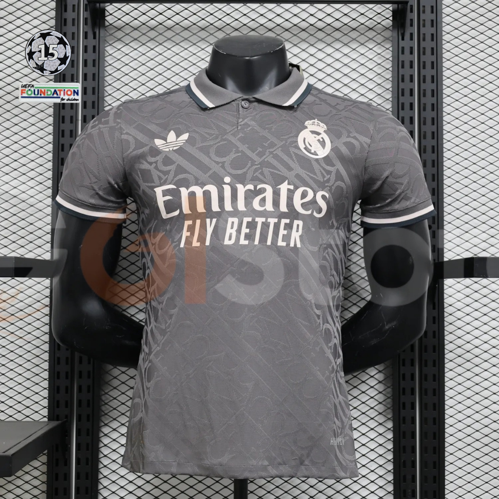 2024/25 Real Madrid Player Version Third Jersey UCL Patch Personalized