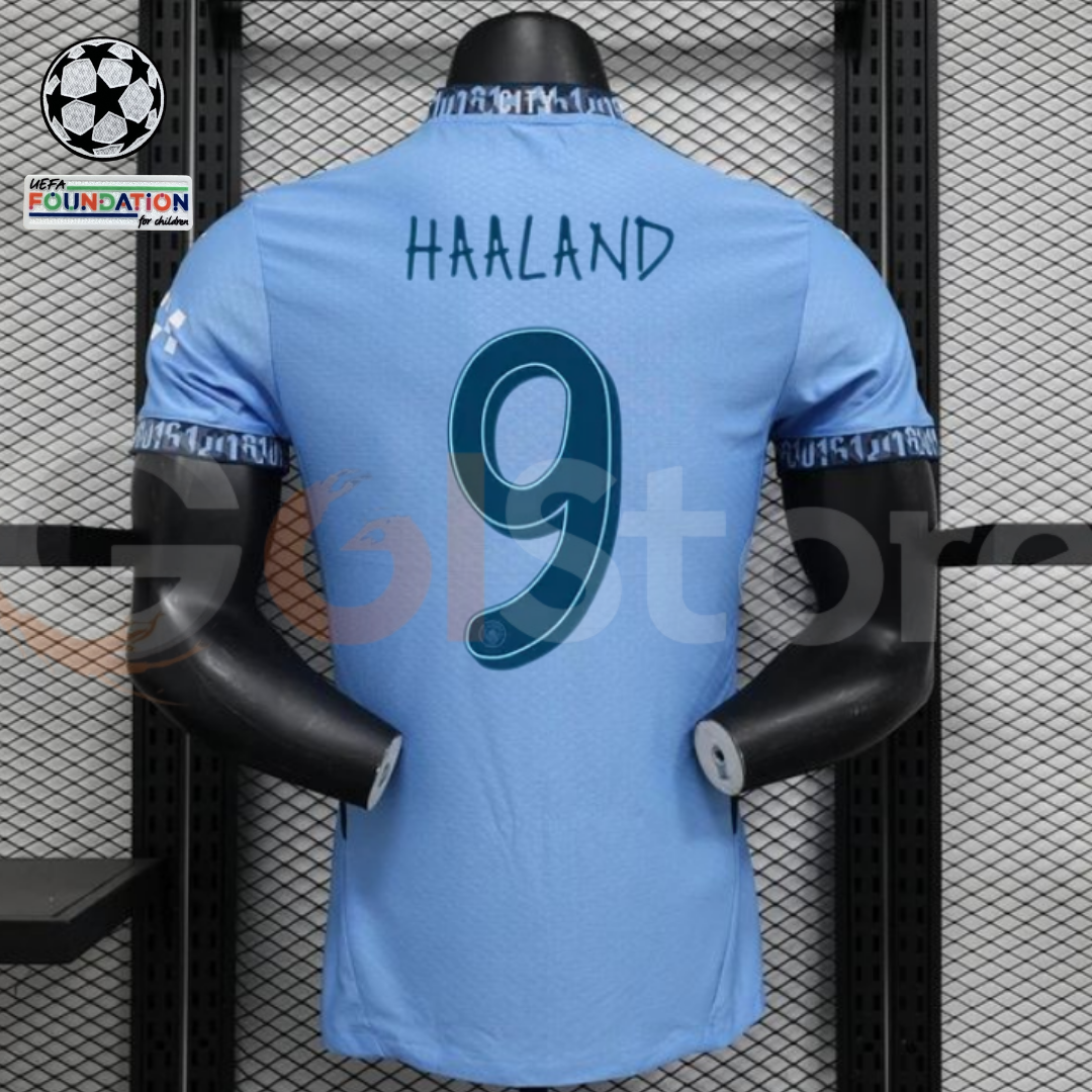 Man City 24-25 Home Player Jersey Haaland #9 UCL