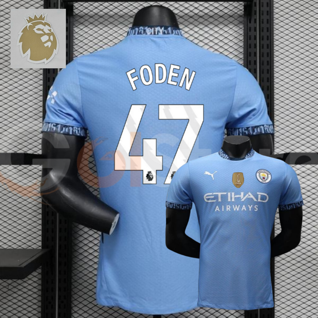 Man City 2024-25 Home Player Jersey Foden #47 PL