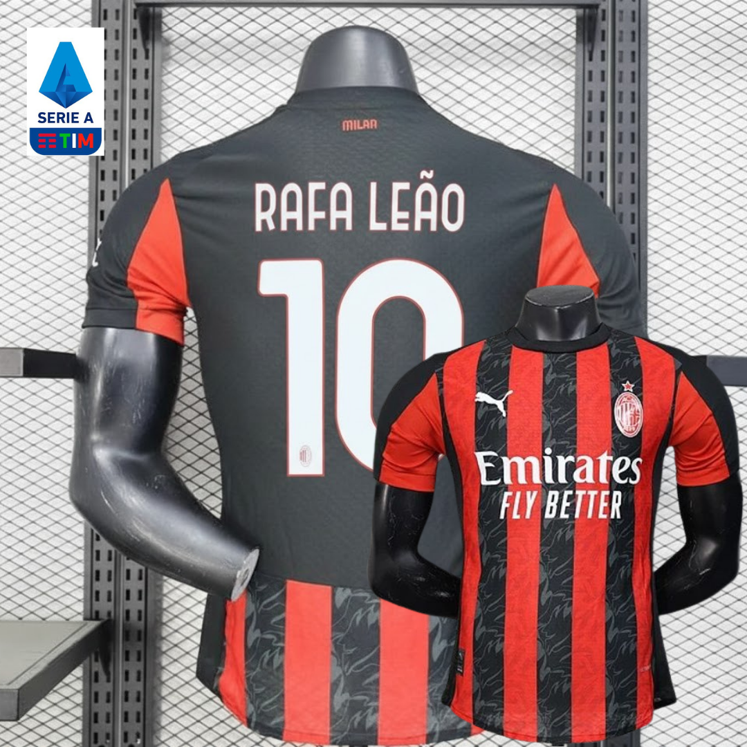AC Milan 2025-26 Home Jersey Short Sleeve #10 Leao