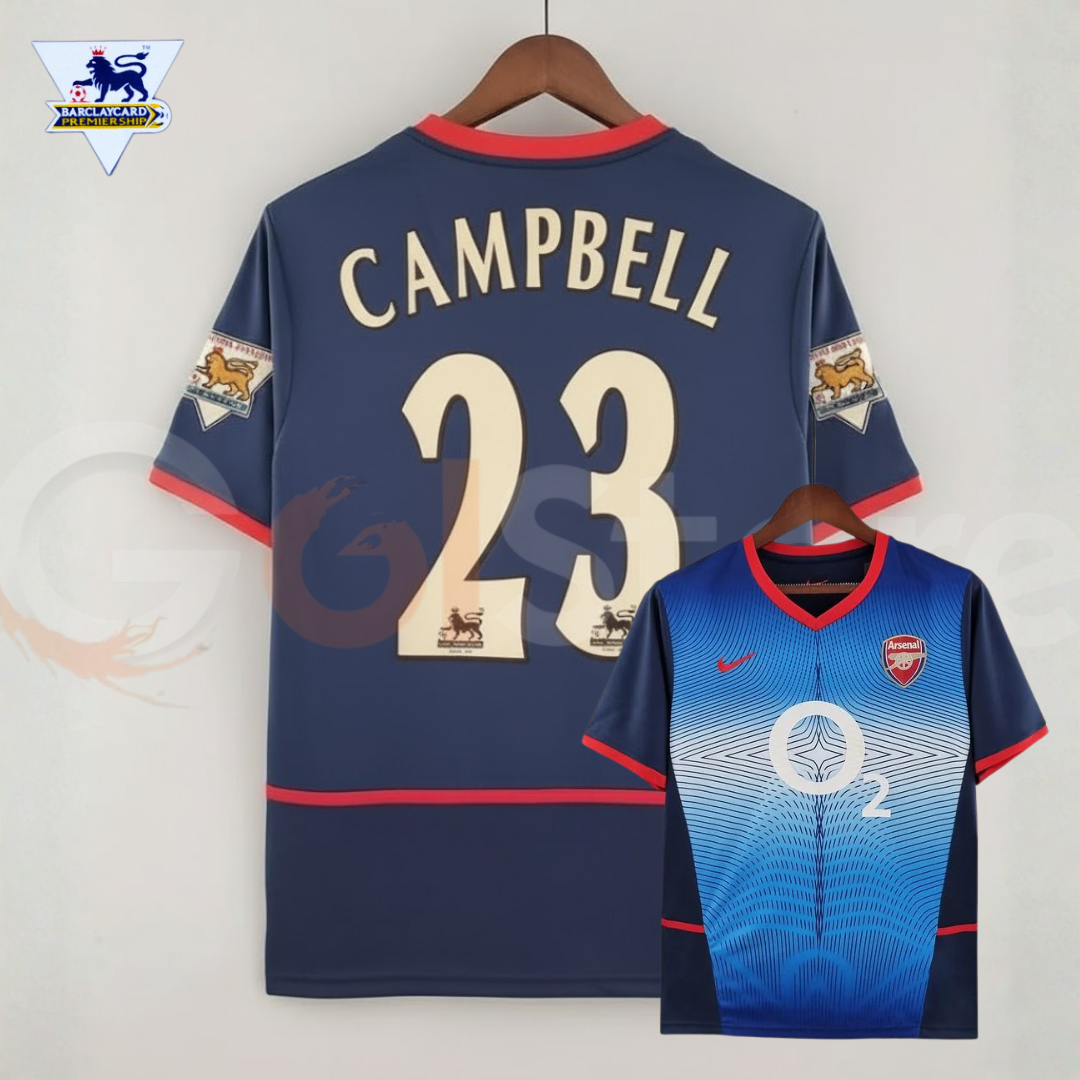 Arsenal 2002-04 Retro Away Jersey | #23 Sol Campbell | Premier League