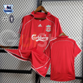 2006-2007 Liverpool Retro Red Home Short Sleeve Jersey Personalized PL UCL Patch