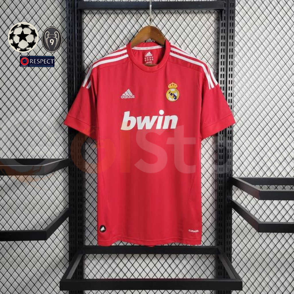 2011/12 Real Madrid Retro Away Red Jersey #7 Ronaldo UCL Personalized
