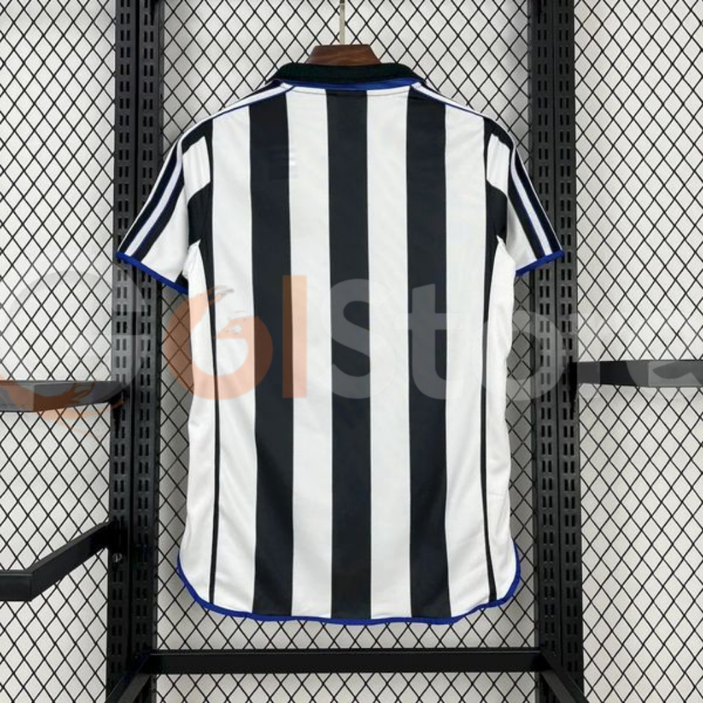 Newcastle United 1999-2000 Retro Home Short Sleeve Jersey Premier League Patch Personalized Rare