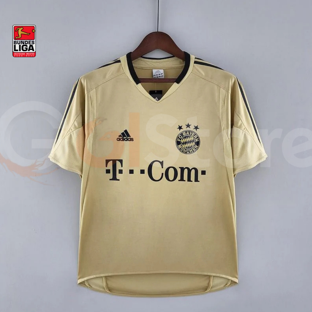 Bayern Munich 2003-2004 Retro Away Short Sleeve Jersey #13 Ballack Bundesliga Patch Personalized Rare