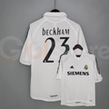 2005/06 Real Madrid Retro Home Jersey #23 Beckham La Liga Personalized
