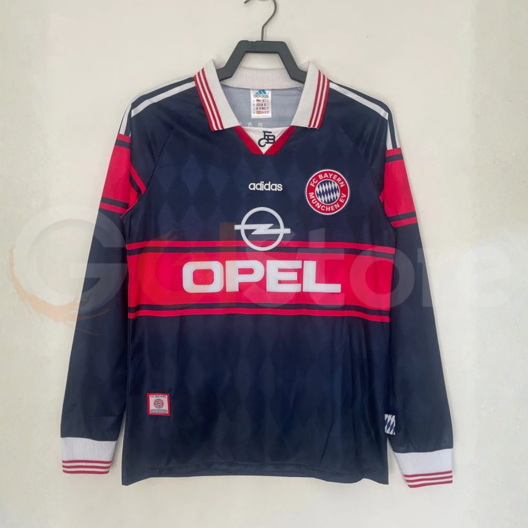 Bayern Munich 1997-1999 Retro Home Long Sleeve Jersey #10 Matthaus Personalized Rare Collector