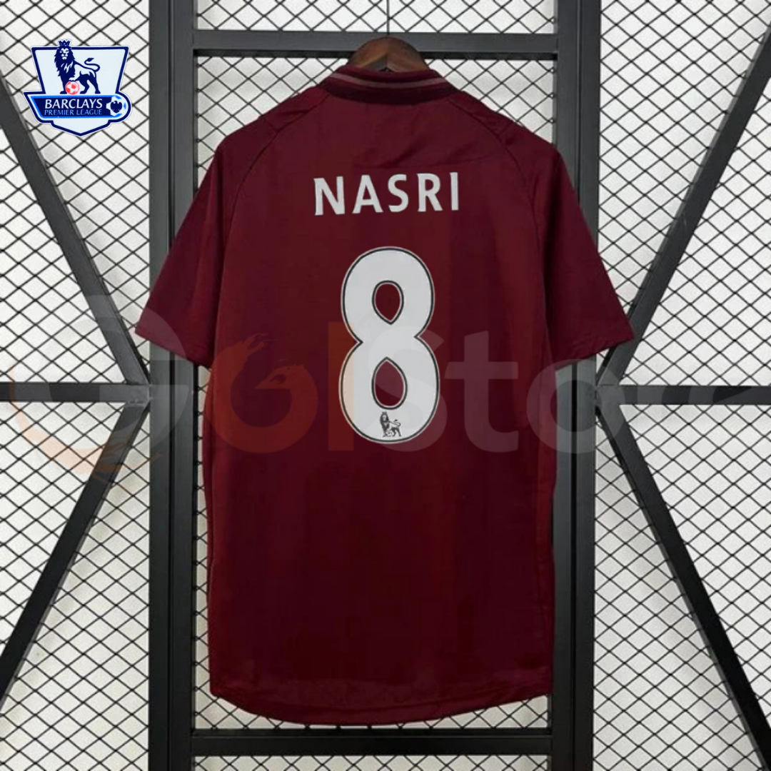 Manchester City 2012-2013 Retro Away Short Sleeve Jersey #8 Nasri Premier League Patch Personalized Rare