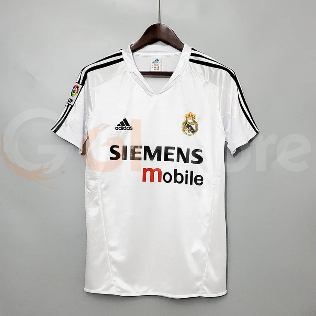 2004/05 Real Madrid Retro Home Jersey #5 Zidane La Liga Personalized
