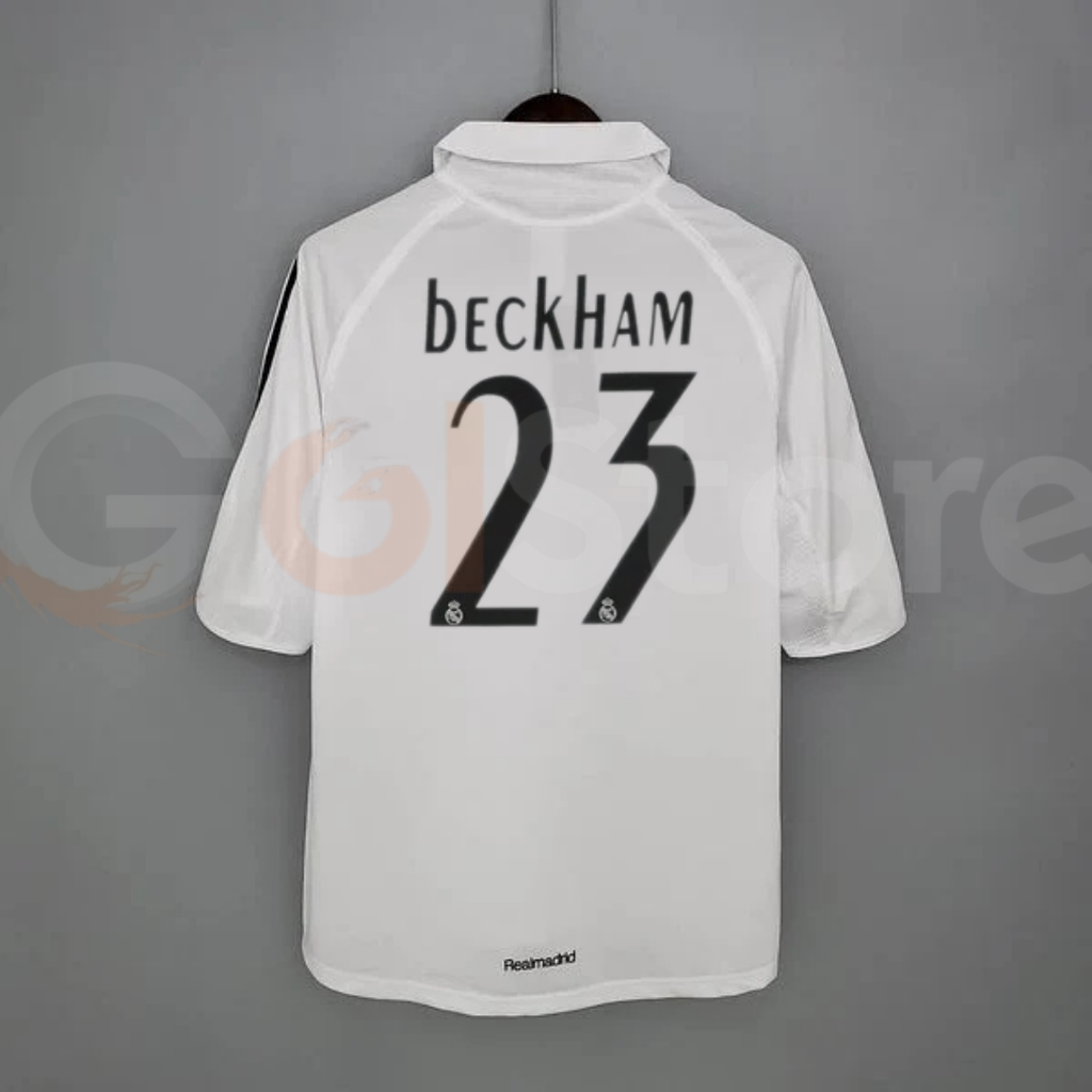 2005/06 Real Madrid Retro Home Jersey #23 Beckham La Liga Personalized