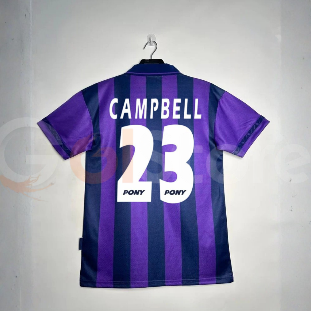 Tottenham Hotspur 1995-1997 Retro Away Short Sleeve Jersey #23 Sol Campbell Personalized Rare Collector