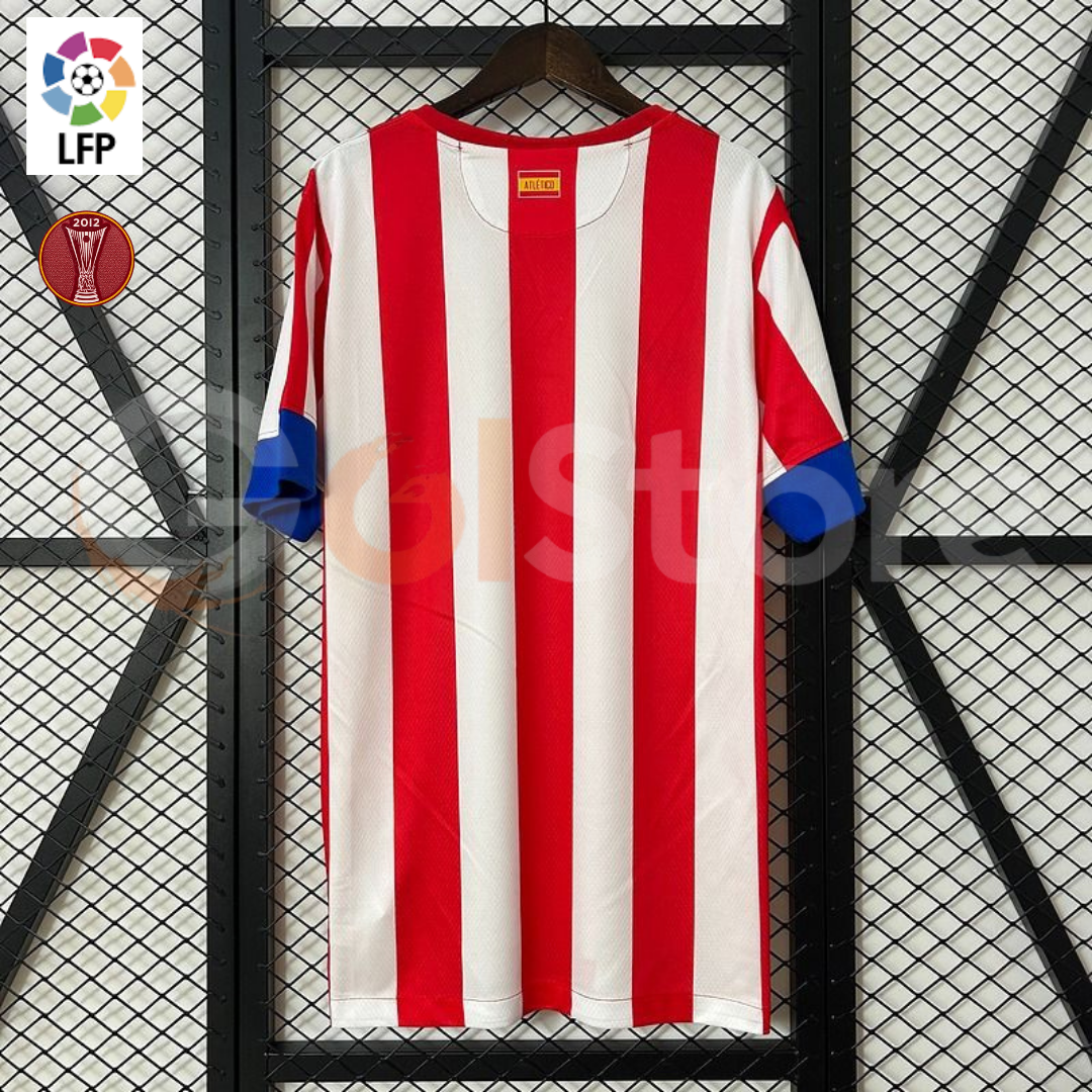 Atlético Madrid 2012-13 Retro Home Jersey – Custom Name & Number | Short Sleeve | S–2XL