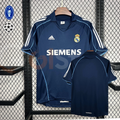 2005/06 Real Madrid Retro Away Navy Blue Jersey UCL Patch Personalized