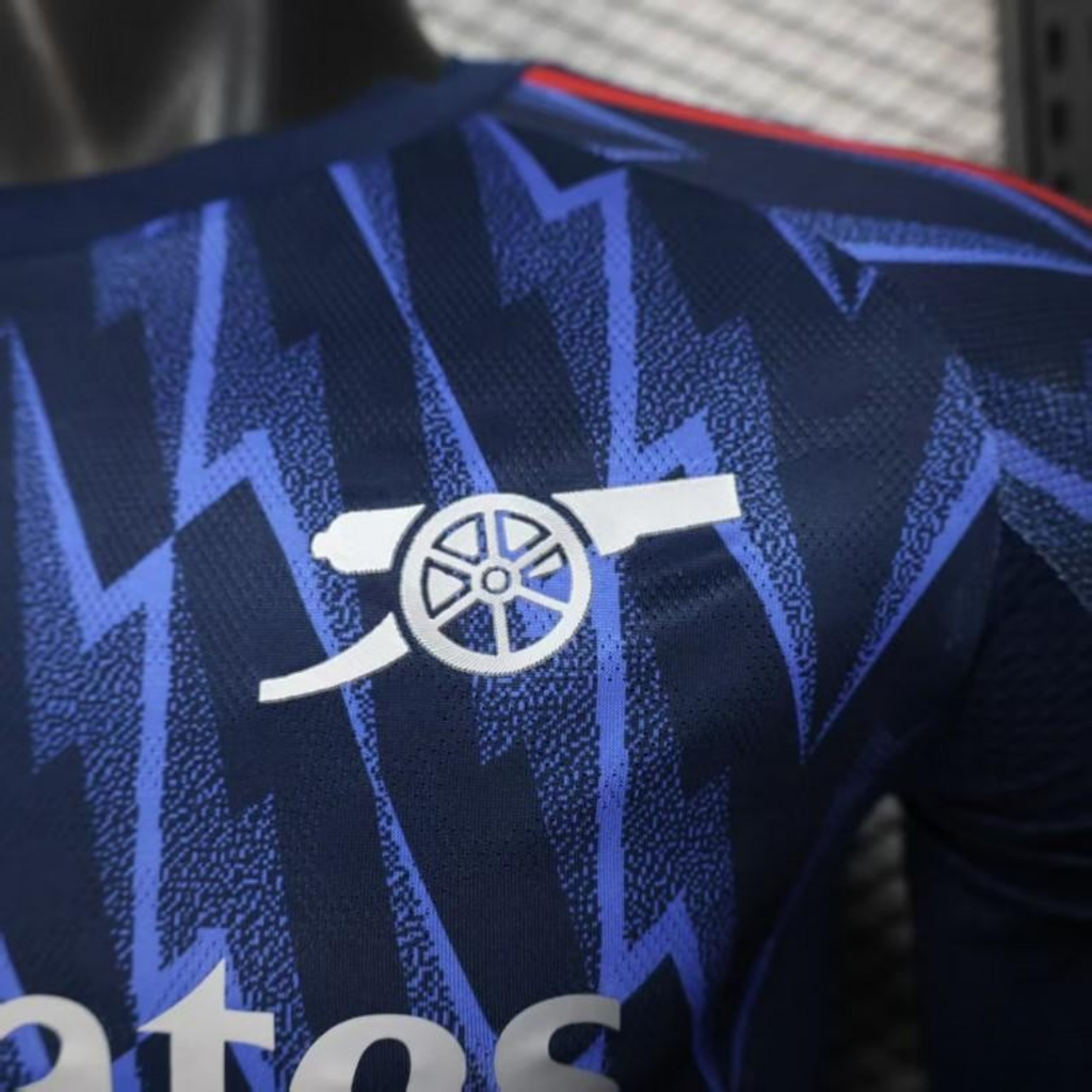 Arsenal FC 2025-26 Away Long Sleeve Jersey | Custom Name & Number | UCL / Premier League Patch