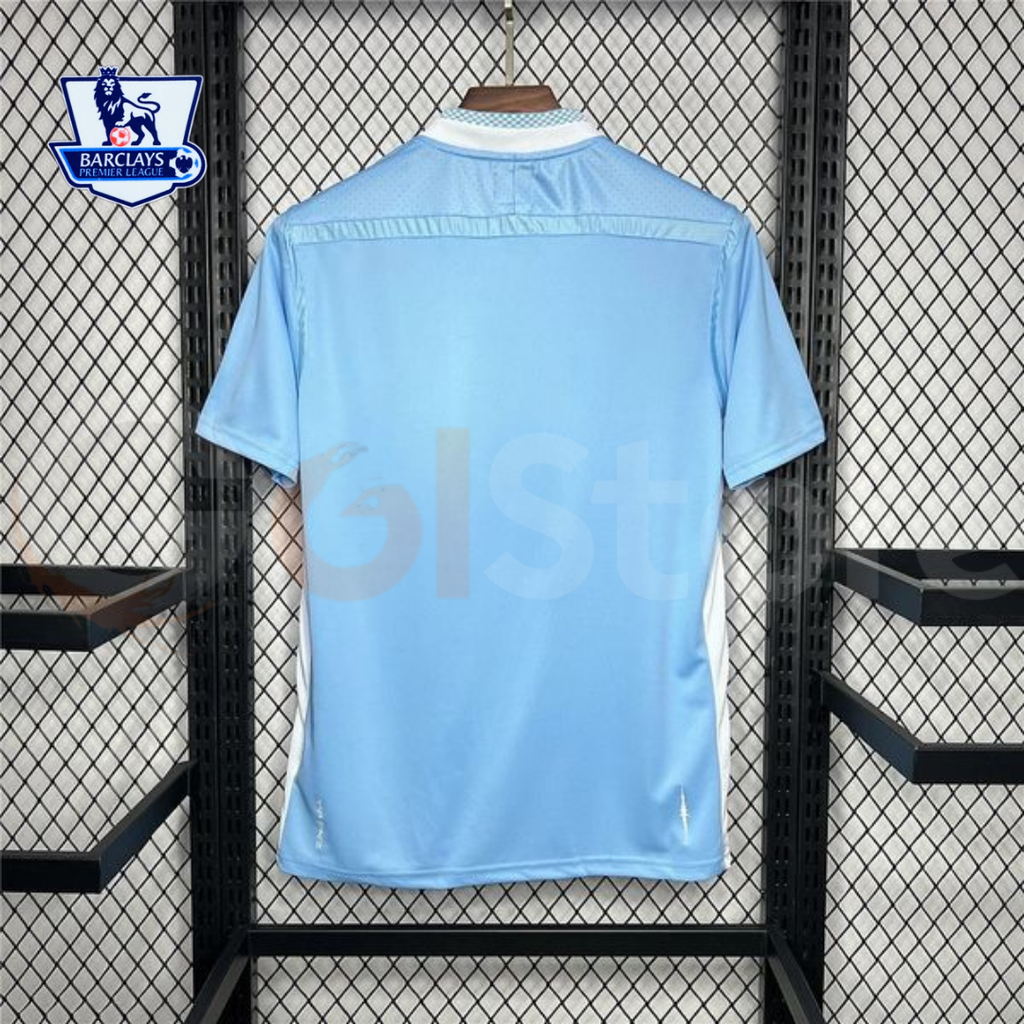 Manchester City 2011-2012 Retro Home Short Sleeve Jersey Personalized PL Patch Rare Collector
