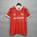 Manchester United 1990-1992 Retro Home Short Sleeve Jersey Rare Collector Ferguson Era