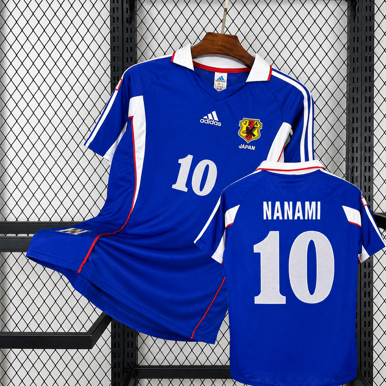 Retro Japan National Team 2000 Home Jersey No.10 Nanami – Short Sleeve Football Shirt Unisex S–2XL