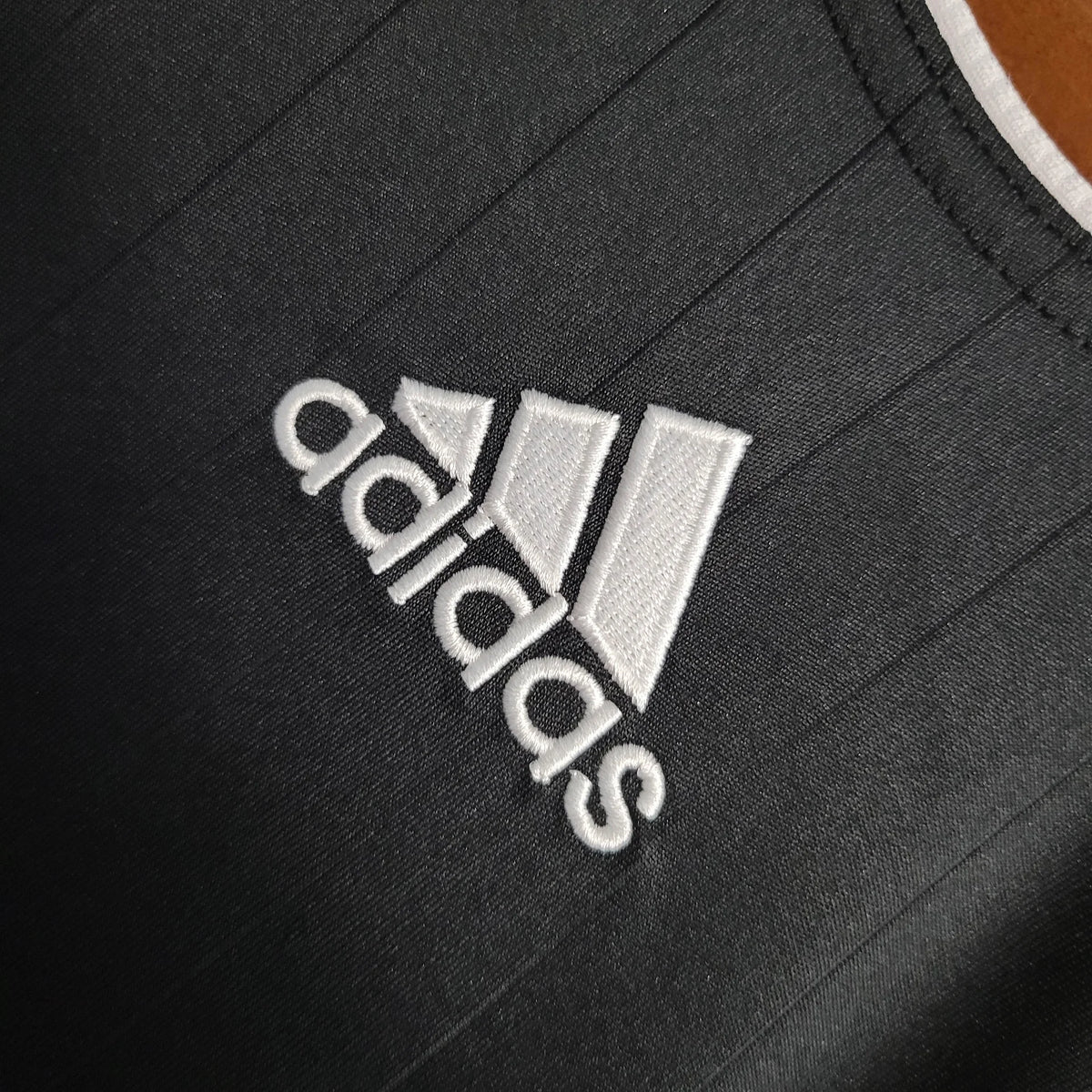 2006/07 Real Madrid Retro Away Black Long Sleeve Jersey UCL Patch Personalized