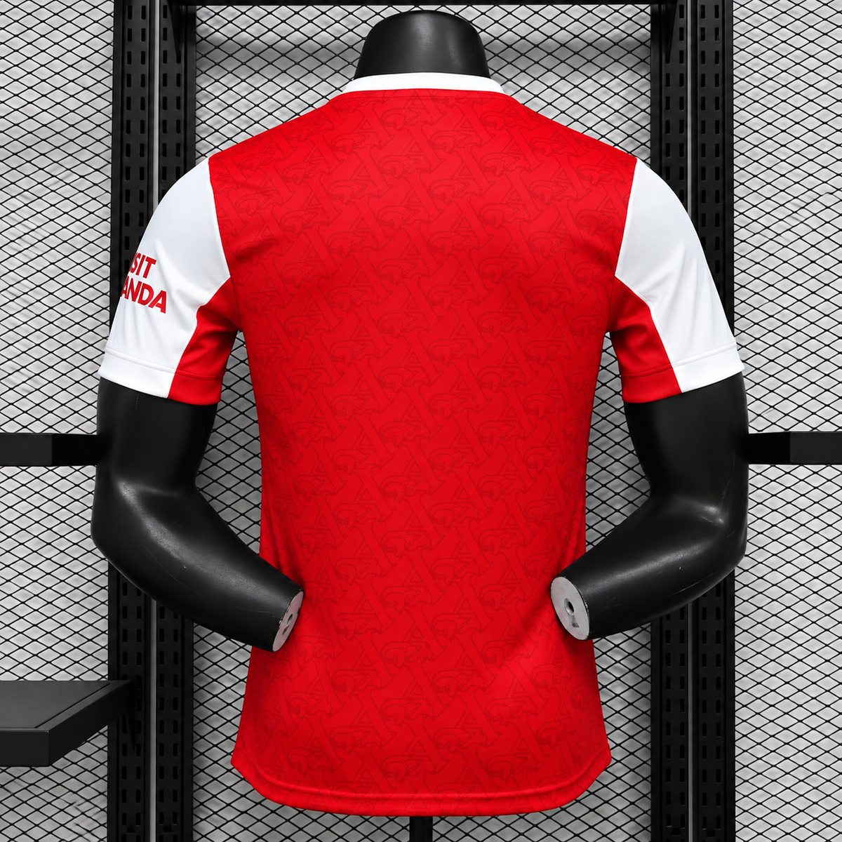 Arsenal FC 2025-2026 Authentic Home Jersey | Custom Name & Number Men's Match Shirt - Short Sleeve Gothic Edition with Optional UCL or Premier League Patches