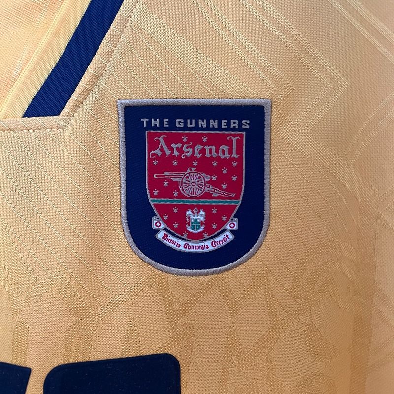 Arsenal FC 2001-2002 Retro Away Jersey | Thierry Henry #14 Men's Soccer Shirt - Short Sleeve "Double Champions" Edition with Premier League Patches