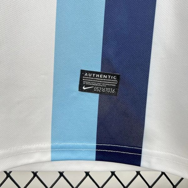 Manchester City 2013-2014 Retro Away White Jersey #21 Silva Personalized PL Patch