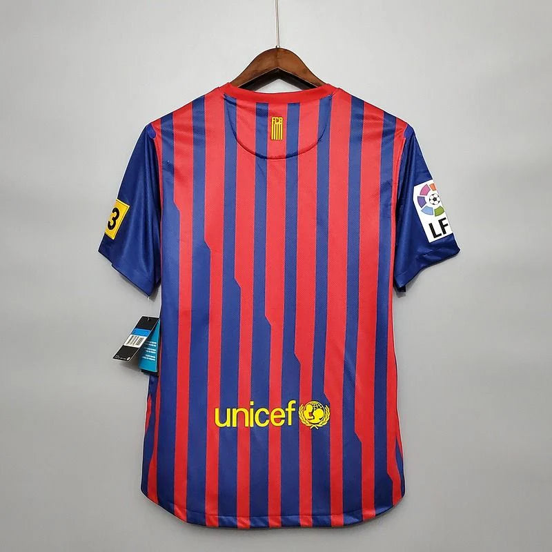 FC Barcelona 2011-12 Retro Home Jersey | Custom Name & Number | La Liga & UCL
