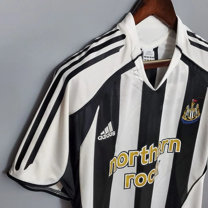 Newcastle United 2005-2006 Retro Home Short Sleeve Jersey #5 Emre Premier League Patch Personalized Rare
