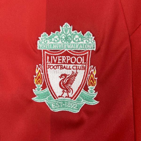 2008-2009 Liverpool Retro Red Home Short Sleeve Jersey #19 Babel Personalized PL Patch