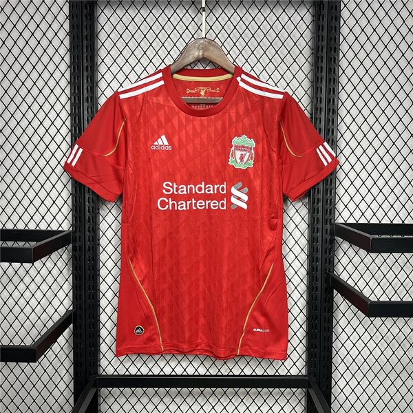 2010-2011 Liverpool Retro Red Home Short Sleeve Jersey #7 Suarez Personalized PL Patch