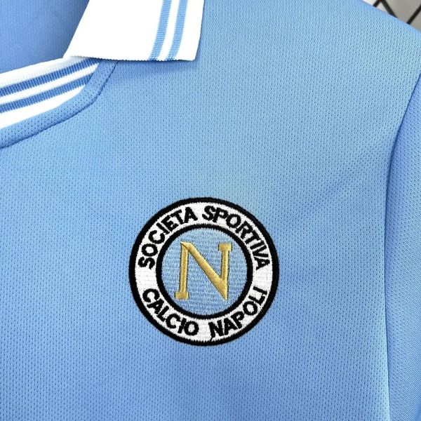 SSC Napoli 1986-1987 Retro Home Short Sleeve Jersey #10 Maradona Personalized Scudetto Rare