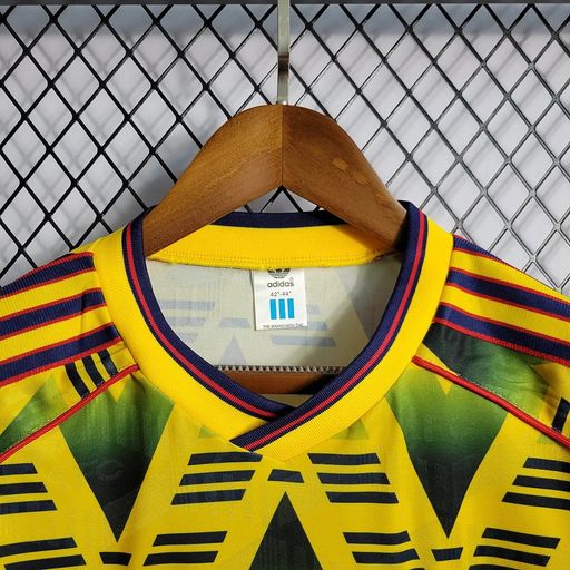 Arsenal FC 1992-1993 Retro Away Jersey | Vintage Short Sleeve "Bruised Banana" Football Shirt Fan Edition