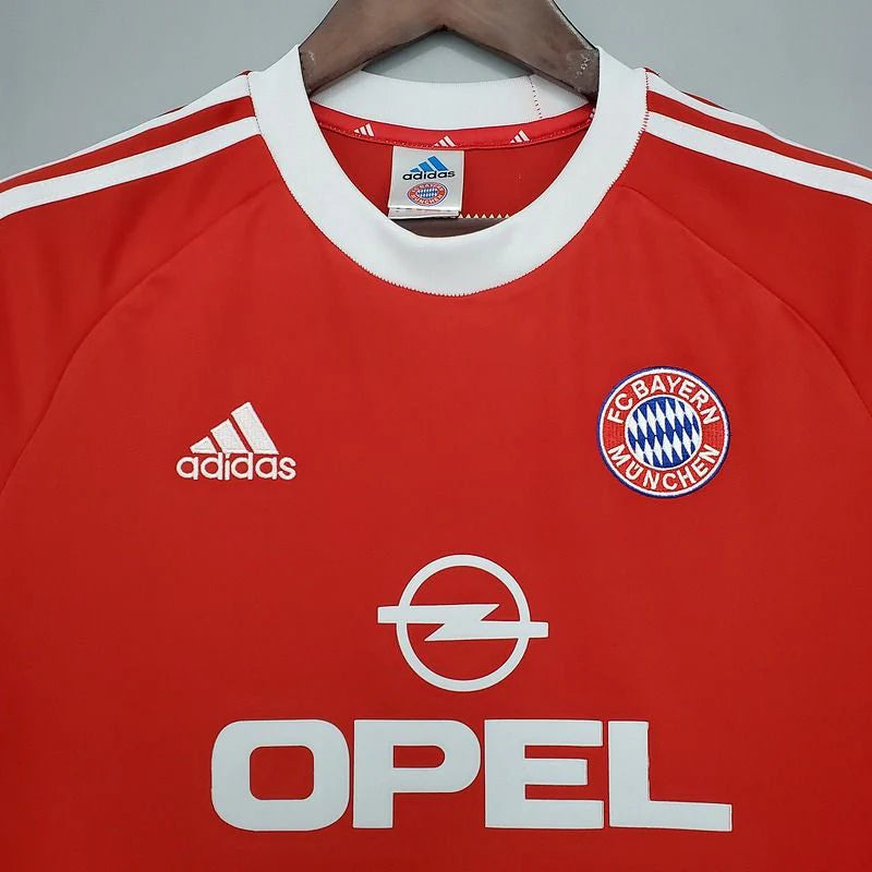 Bayern Munich 2000-2001 Retro Home Short Sleeve Jersey UCL Patch Personalized Rare Elber Effenberg Kahn