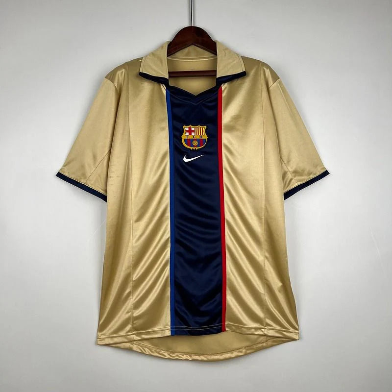 FC Barcelona 2001-02 Retro Away Jersey | Custom Name & Number | La Liga & UCL