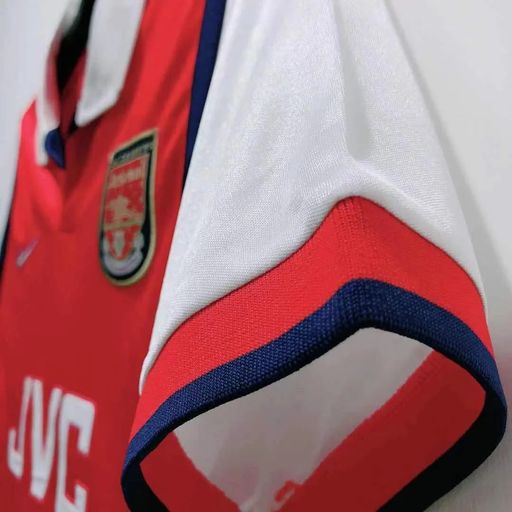 Arsenal FC 1997-1998 Retro Home Jersey | Nicolas Anelka #9 Men's Soccer Shirt - Short Sleeve Fan Edition with Premier League Patches