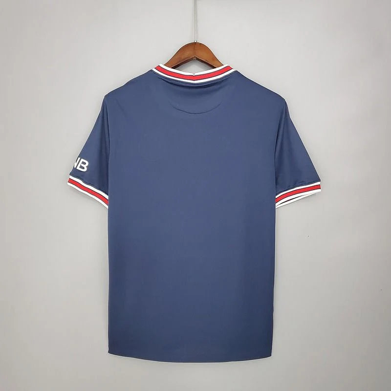 PSG 2021-2022 Retro Home Short Sleeve Jersey Personalized UCL Ligue 1 Patch