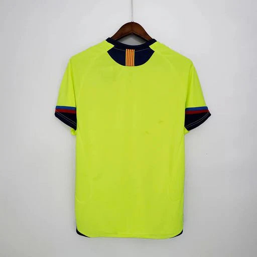 FC Barcelona 2005-06 Retro Green Away Jersey | Custom Name & Number | UCL