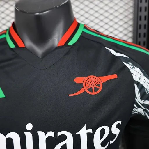 Arsenal FC 2024-2025 Authentic Away Jersey | Custom Name & Number Men's Match Shirt - Short Sleeve Labrum London Edition with Optional UCL or Premier League Patches