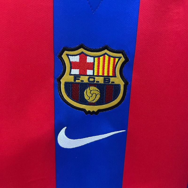 FC Barcelona 2001-02 Retro Home Jersey | #7 Javier Saviola | La Liga & UCL