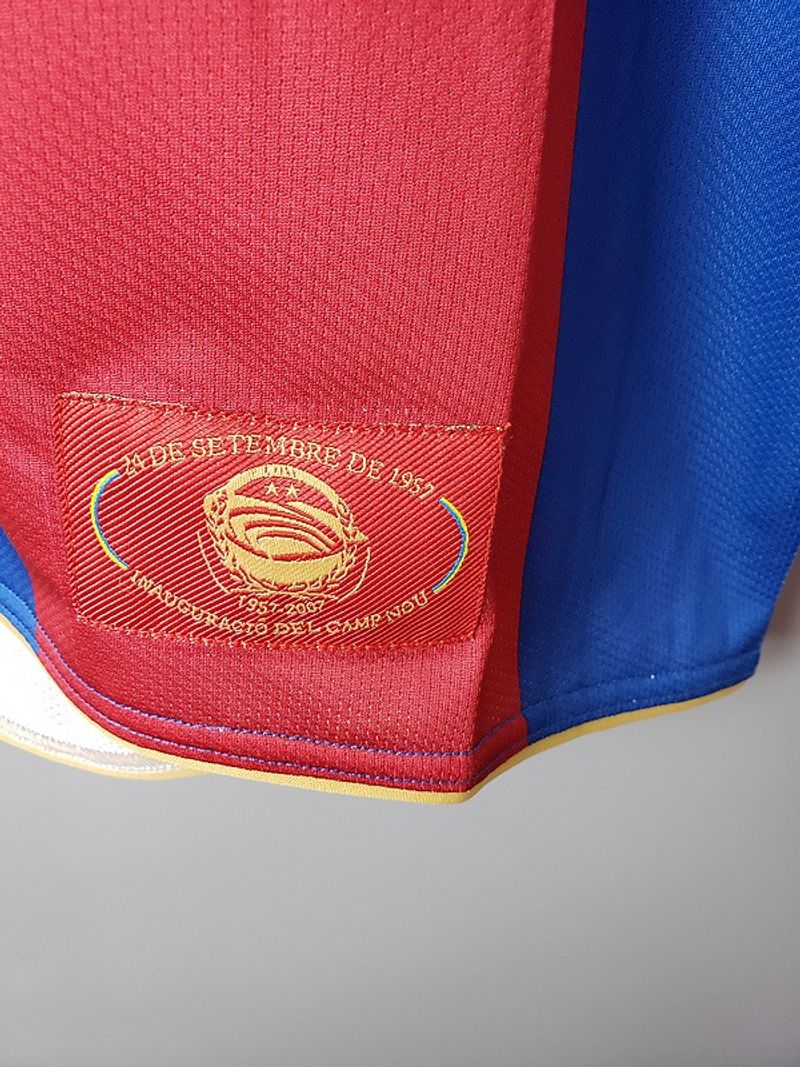 FC Barcelona 2007-08 Retro Home Jersey | #10 Ronaldinho | La Liga