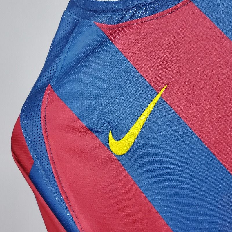 FC Barcelona 2005-06 Retro Home Jersey | Custom Name & Number | UCL & La Liga