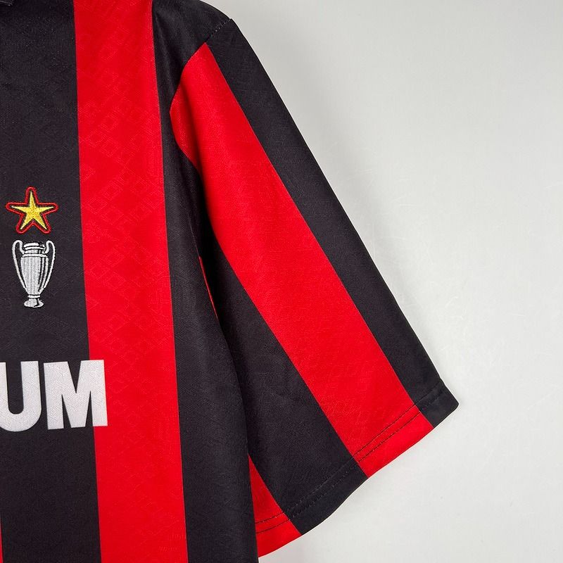 Retro AC Milan 1989-90 Home Jersey Short Sleeve #2