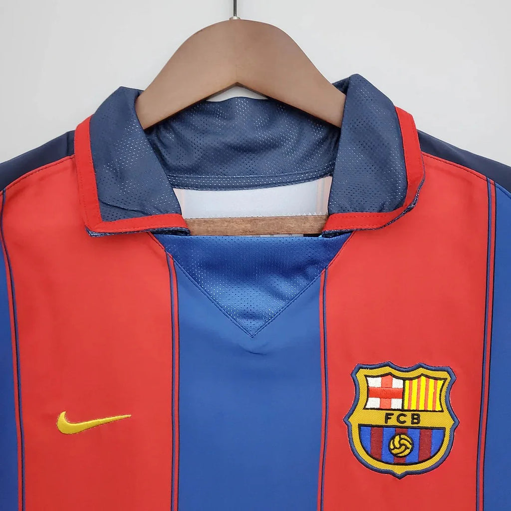 FC Barcelona 2003-04 Retro Home Jersey | #10 Ronaldinho | La Liga