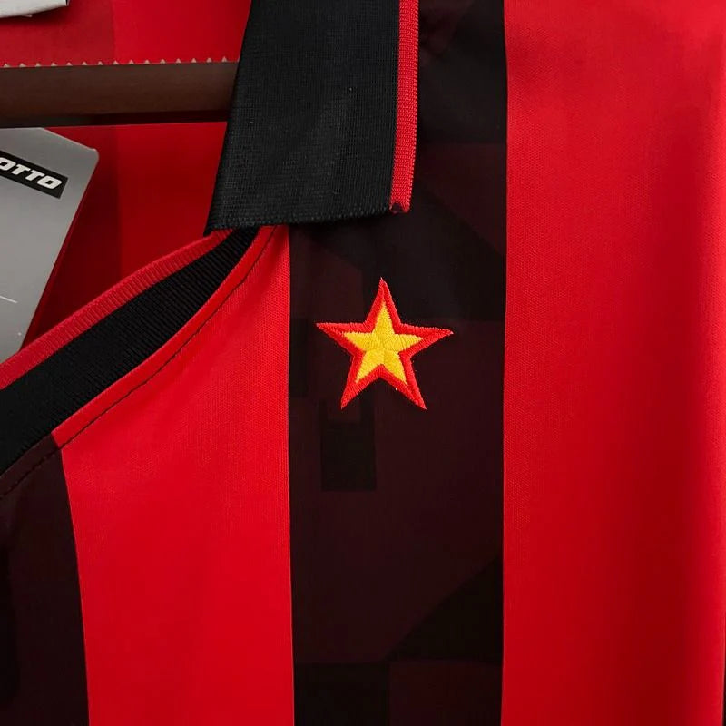 Retro AC Milan 1988-89 Home Jersey Short Sleeve #9 Van Basten