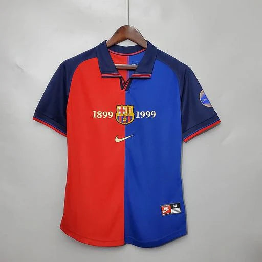 FC Barcelona 1999 Centenary Retro Home Jersey | #4 Pep Guardiola | La Liga & UCL