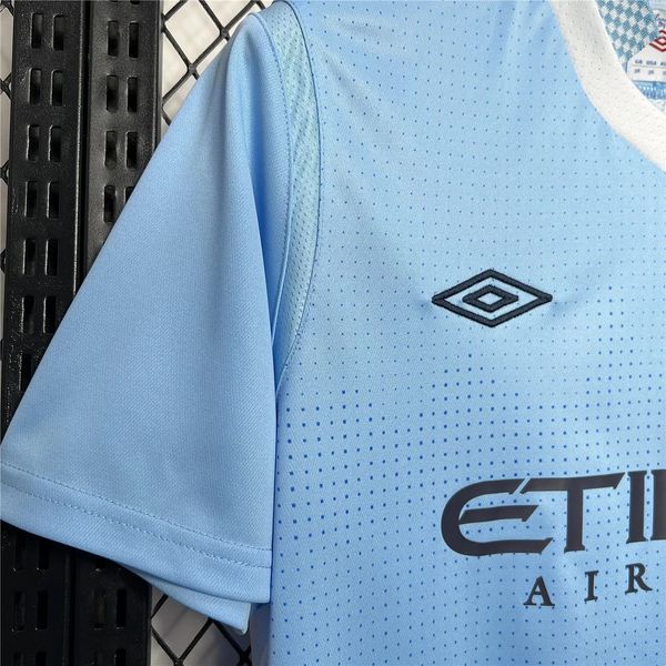 Manchester City 2011-2012 Retro Home Short Sleeve Jersey Personalized PL Patch Rare Collector